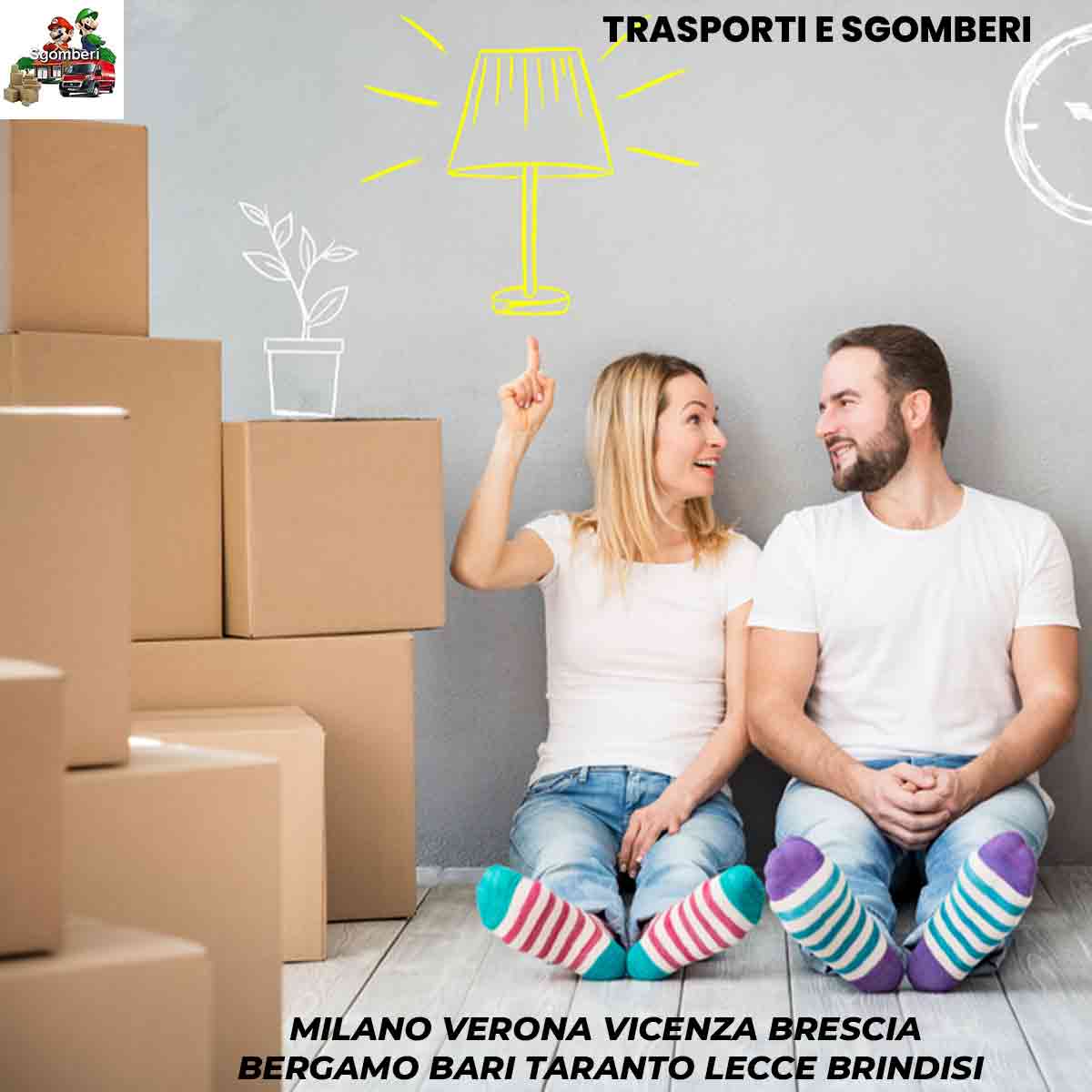 Trasporti e Sgomberi MILANO VERONA VICENZA BRESCIA BERGAMO BARI TARANTO LECCE BRINDISI